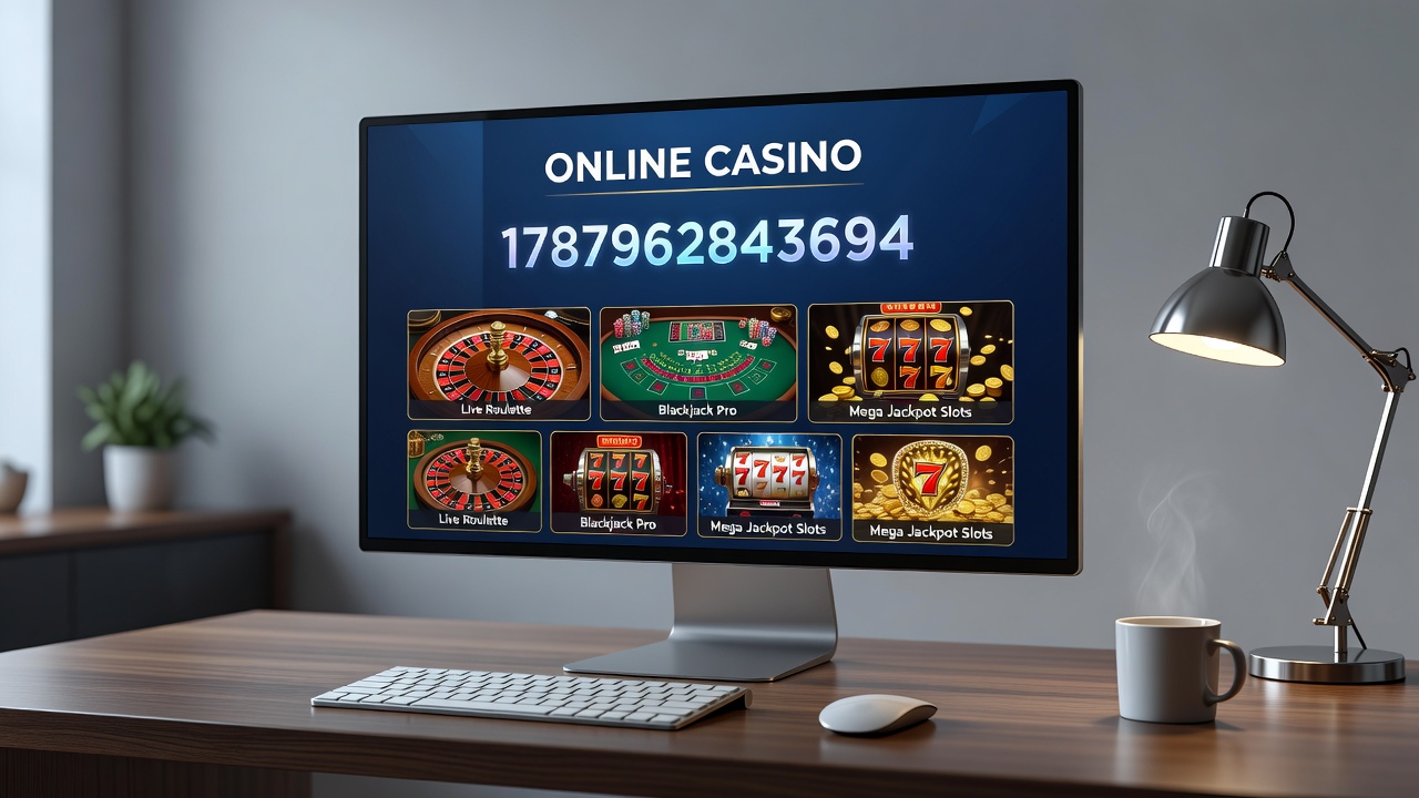 Live dealer tables and slot game selections displayed on mobile and desktop interfaces